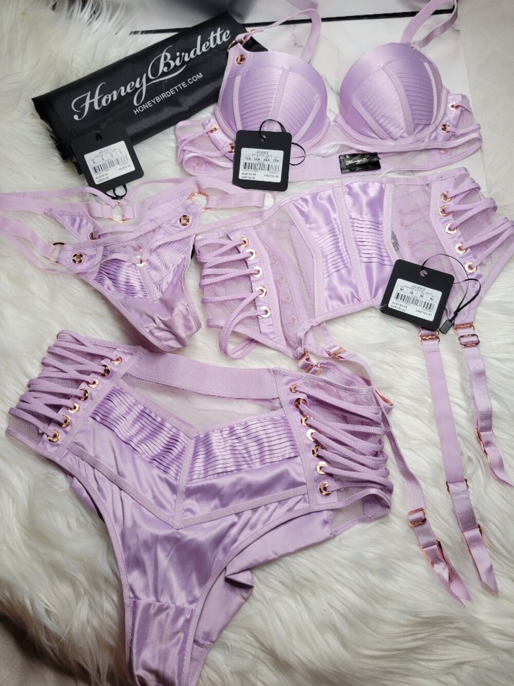 Honey Birdette Jerry Bra 34A 💜 Violet